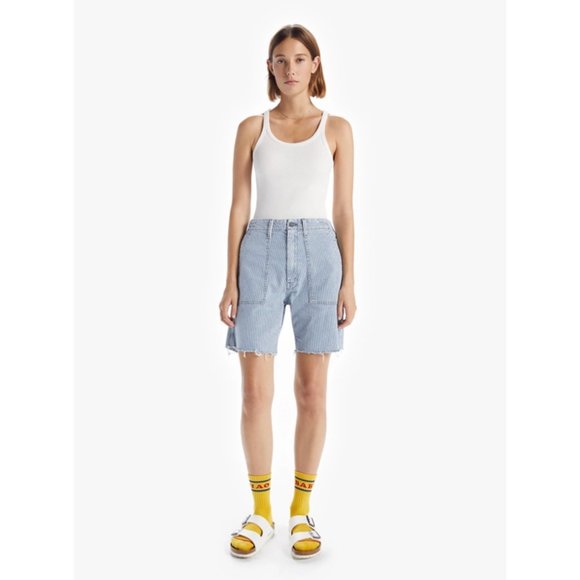 Mothers Patch PKT Private Fray Short in All Aboard Size 24